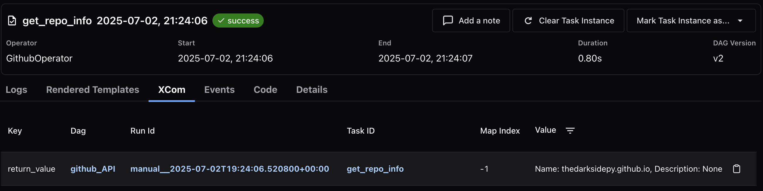 Extract data from GitHub using Python and Airflow | thedarkside.py
